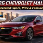 2026 chevrolet malibu Revealed: Specs, Price & Features