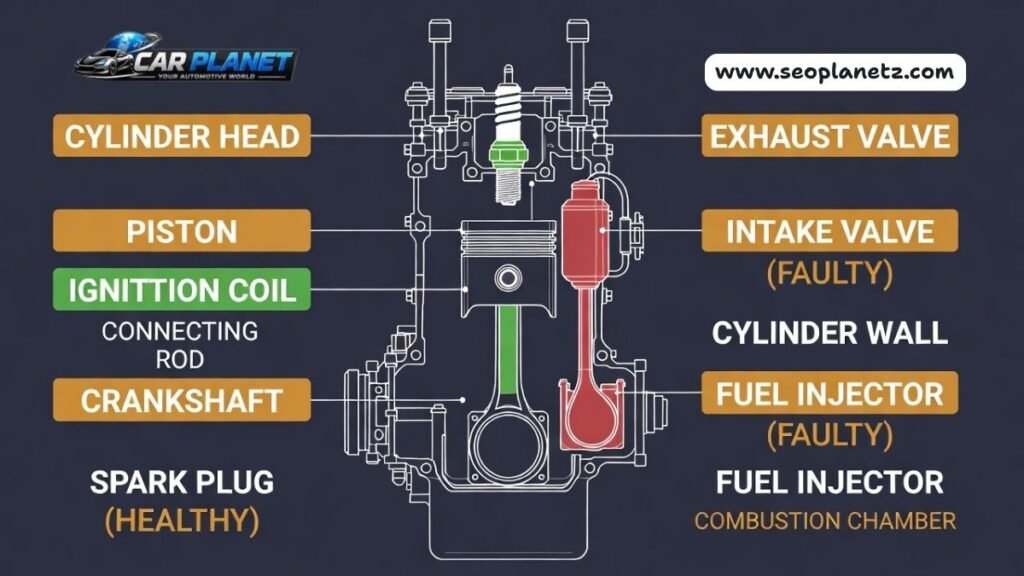 common engine misfire causes
