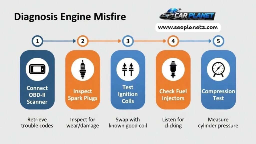 diagnosing and fixing engine misfire causes quickly at home