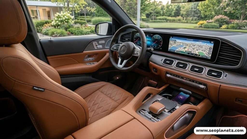 2026 Mercedes-Benz GLE-Class interior with MBUX dual screens and nappa leather