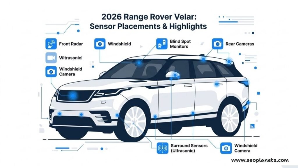 2026 Range Rover Velar safety features sensor placement