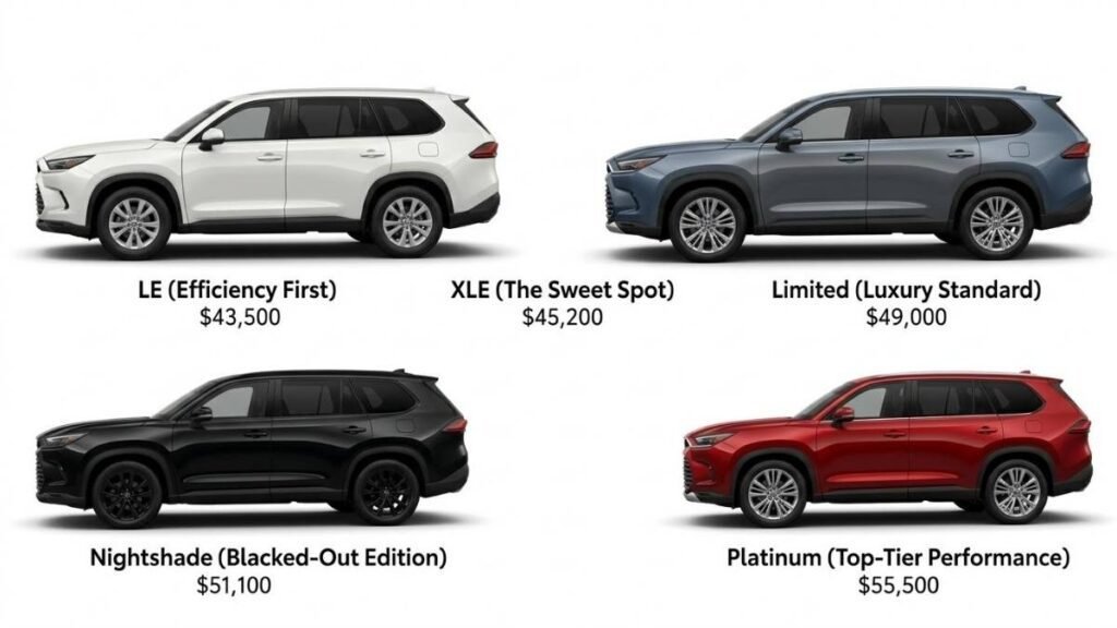 2026 Toyota Grand Highlander trim levels