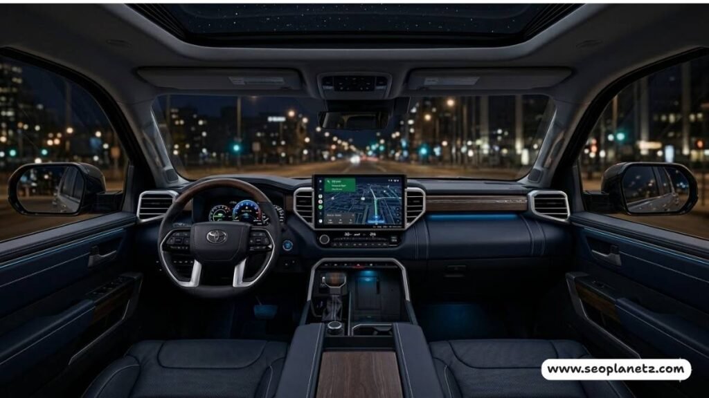 2026 Toyota Tundra changes interior 14-inch touchscreen dashboard