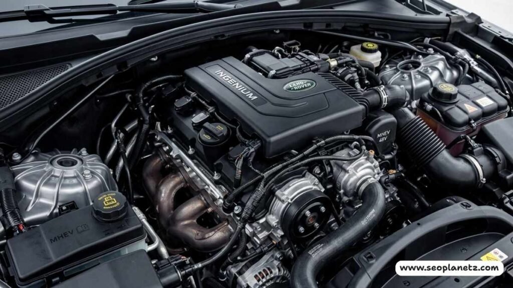 Range Rover Velar P400 MHEV 3.0L engine bay 2026