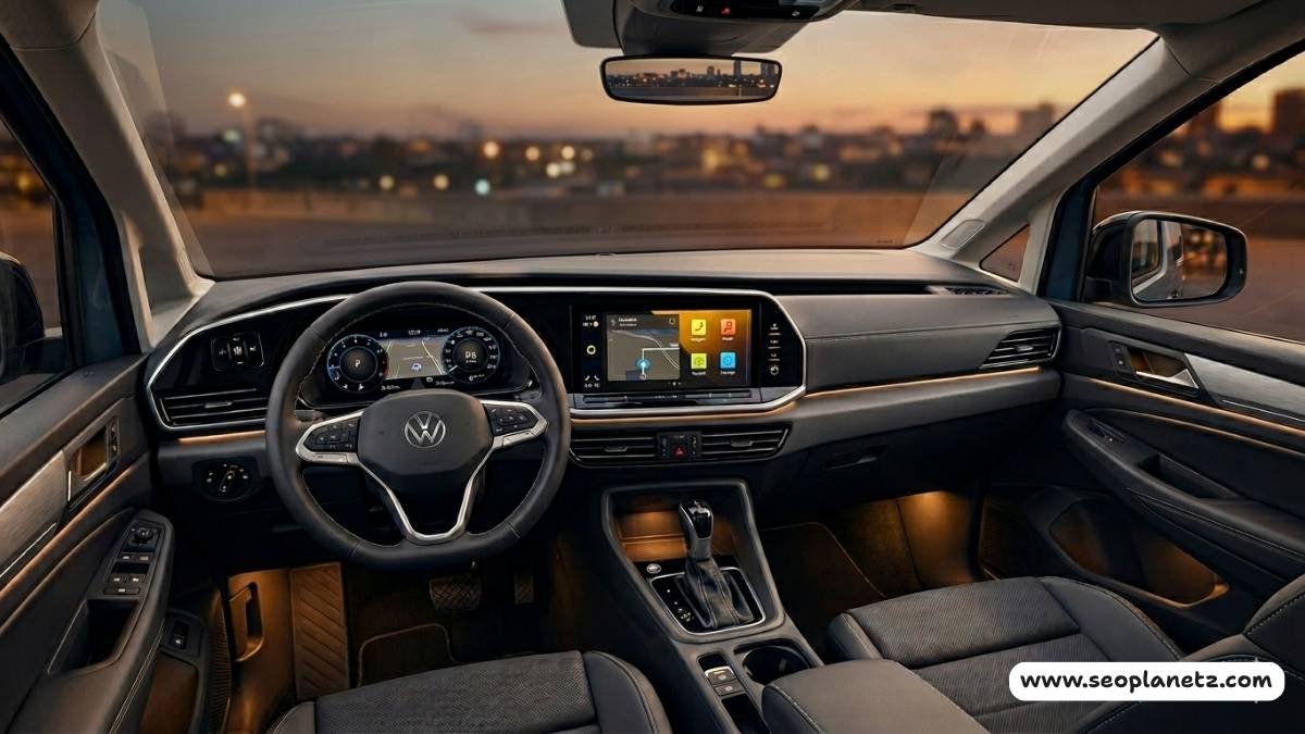 2026 Volkswagen Caddy Maxi interior dashboard and infotainment system review