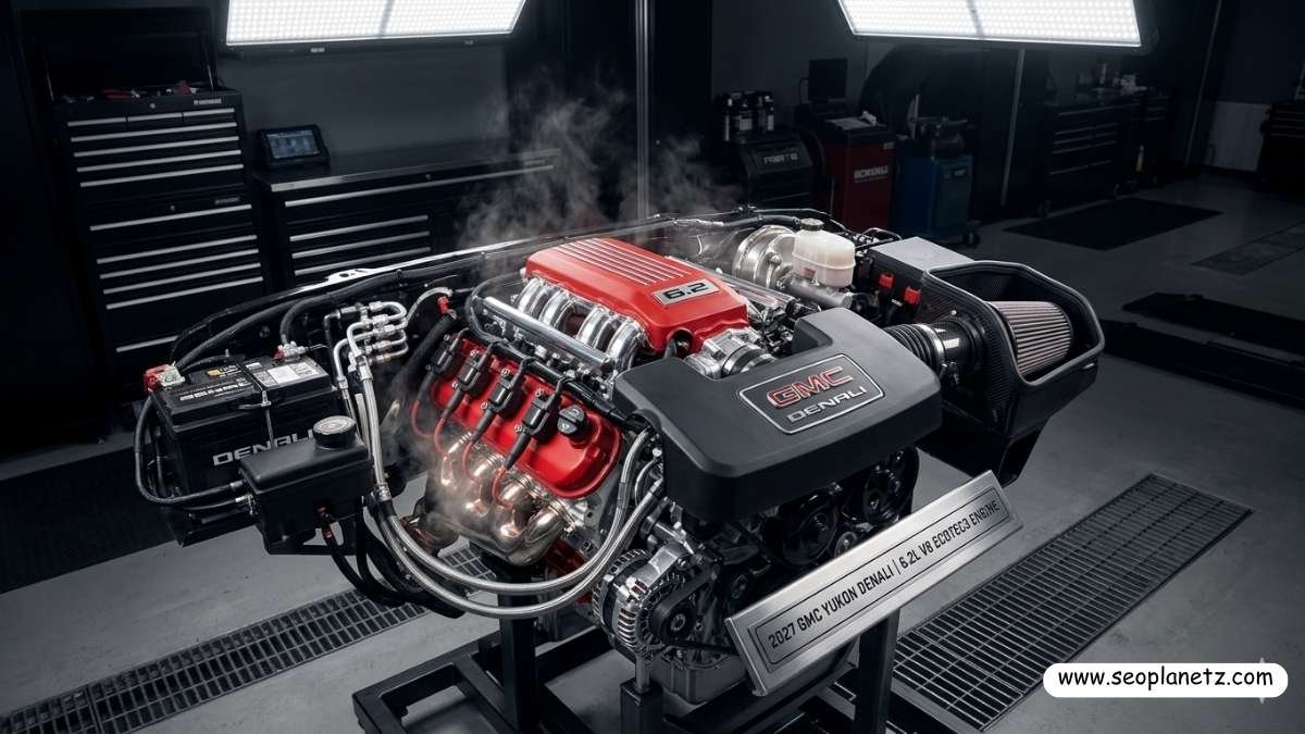 2027 GMC Yukon Denali 6.2L V8 EcoTec3 engine bay