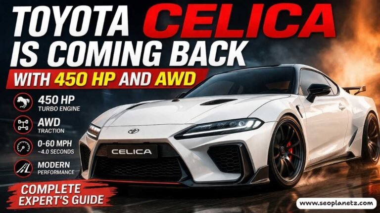 Toyota Celica Is Coming Back With 450 HP and AWD